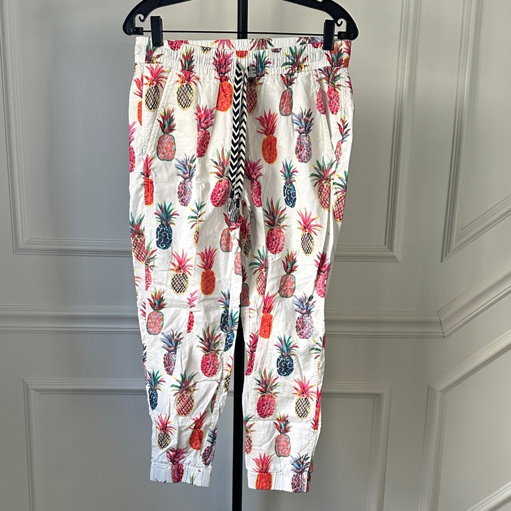 J Crew Pineapple Joggers  Size 4